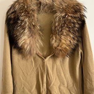 Italian Wool Fur Cardigan